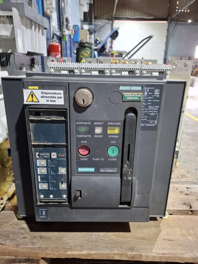 Produit éolien Disjoncteur industriel SIEMENS WL II 2000N